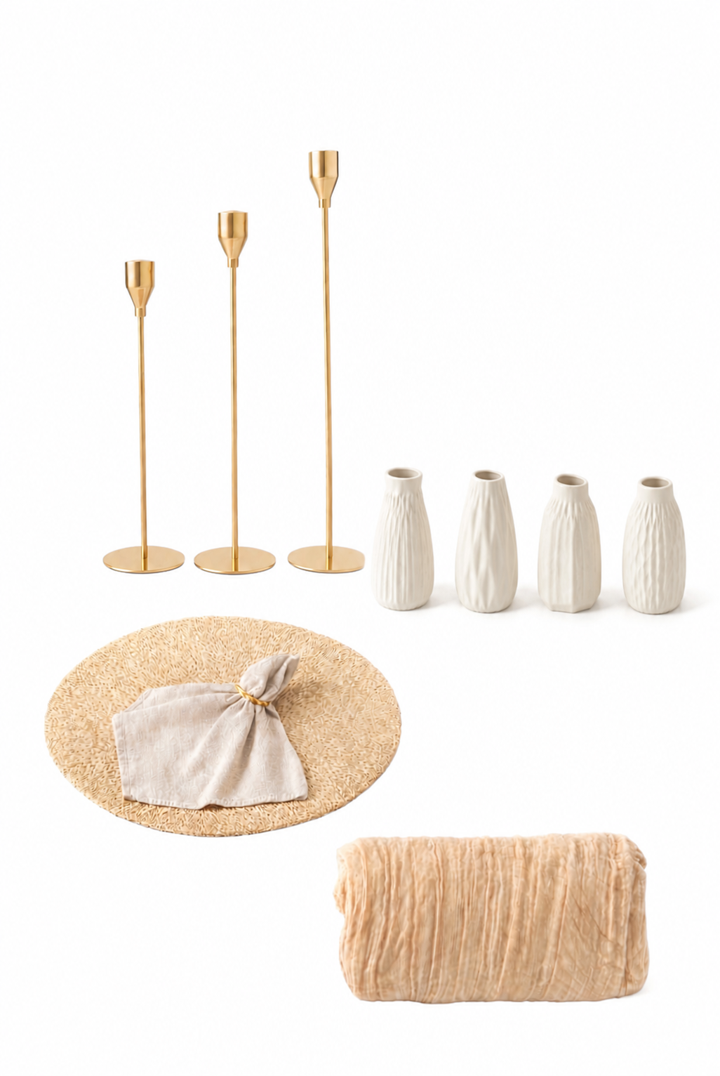 Tischdeko Komplettpaket SOFT LUXE